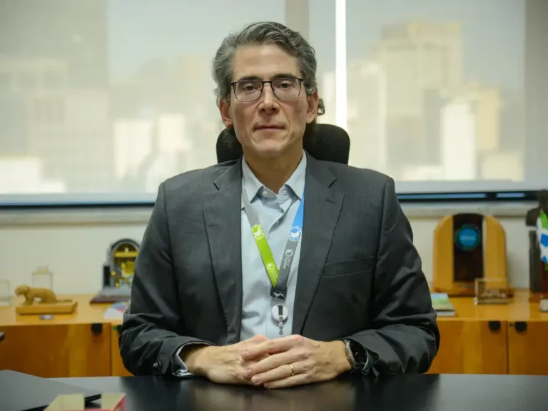 O presidente da Eletronuclear, Raul Lycurgo, na sede da empresa, no Rio de Janeiro. Foto: Tomaz Silva/Agência Brasil